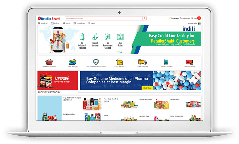 RetailerShakti Screen 1